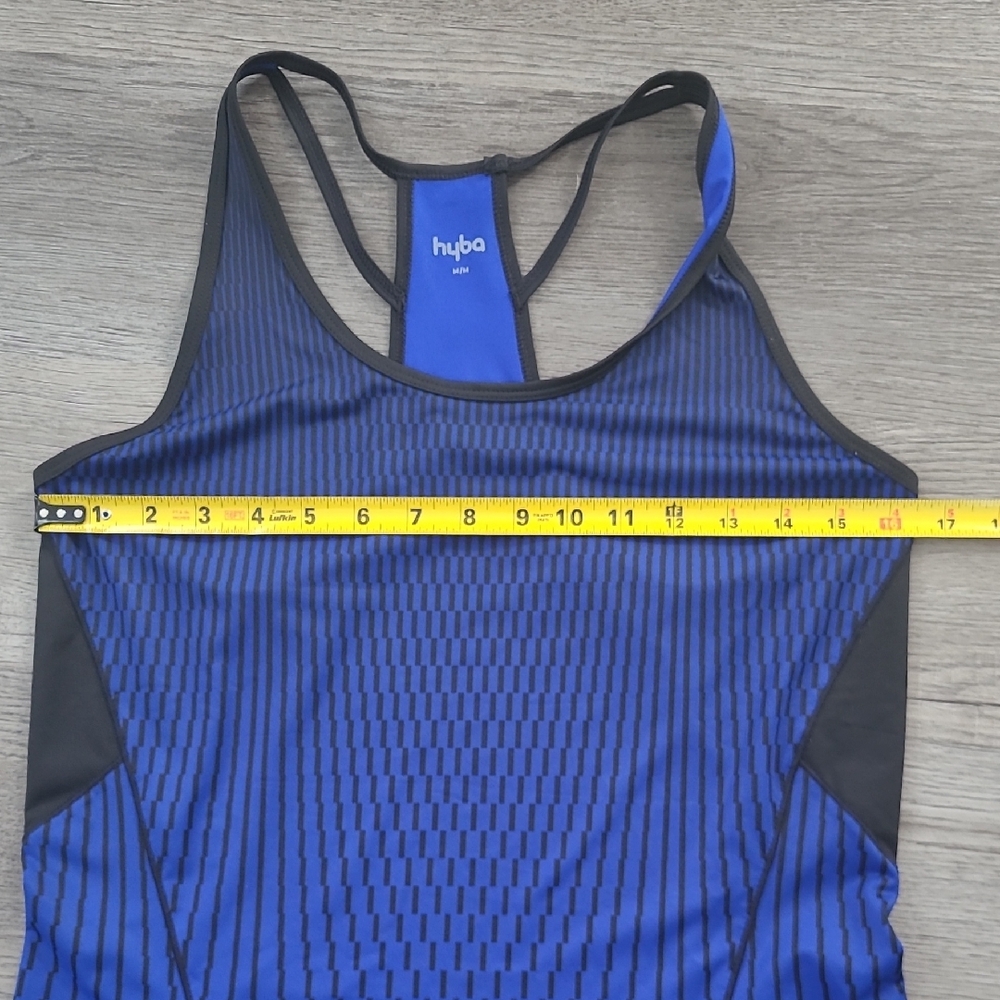 Hyba Blue and Black Tank Top Size Medium - Picture 7 of 7